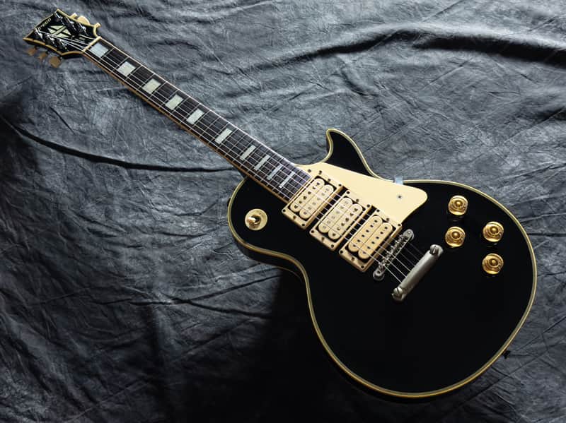 Greco EG-500C 3PU Super Power Les Paul Custom 1980-1982 - Black - VERY GOOD condition image 1