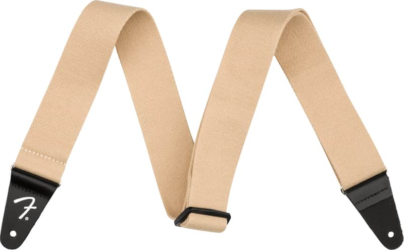 Fender SuperSoft Polyester 2" Guitar Strap, Sand image 1