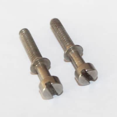 Vintage 1960's Gibson Adjustable Bridge Saddle Screws Set Of 2 1963 Acoustic Guitar image 1