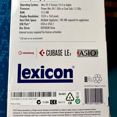 Lexicon Omega 8x4x2 Desktop Recording Studio dbx image 6