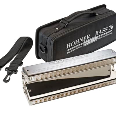 NEW Hohner 268/78 RARE Double Bass Extended Harmonica **FREE