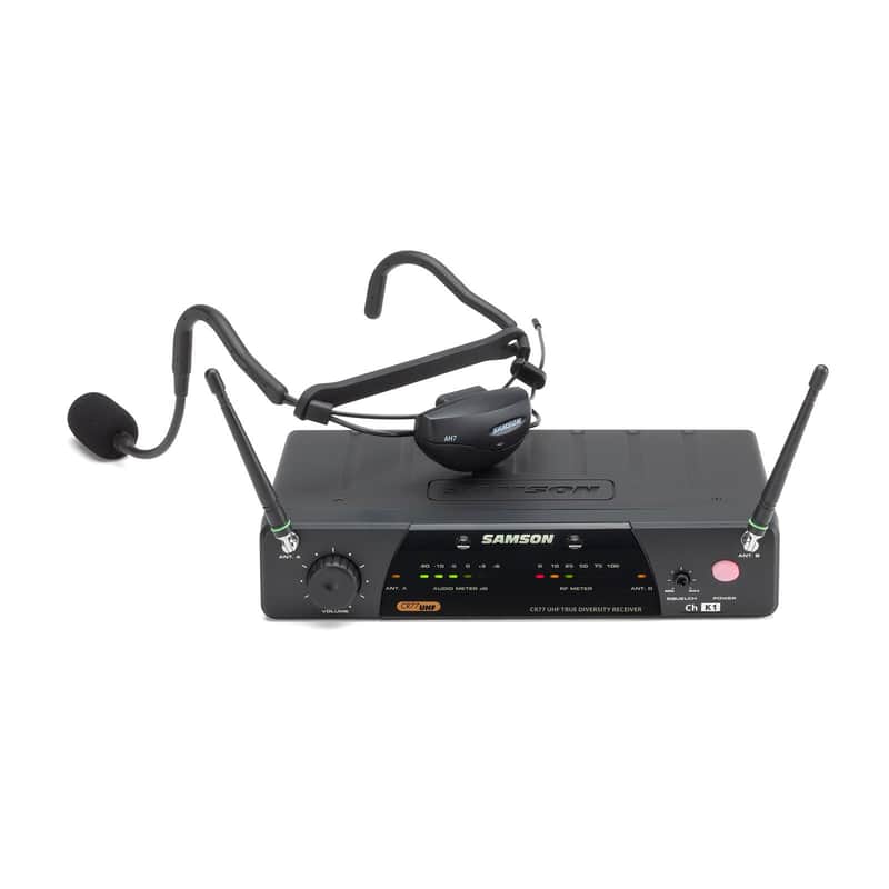 Samson AirLine 77 AH7 Wireless Fitness Headset Microphone System (K3 Band) image 1