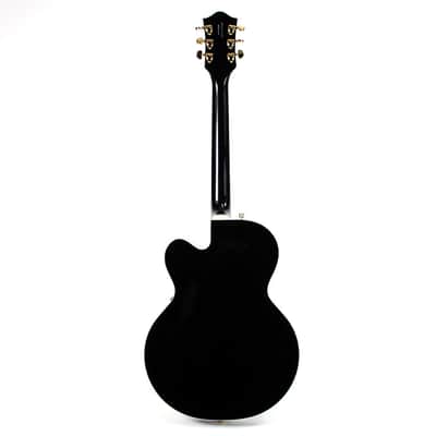 Gretsch G6120BK Pro Chet Atkins Hollow Body  Black w/ Gold Electric Guitar image 2