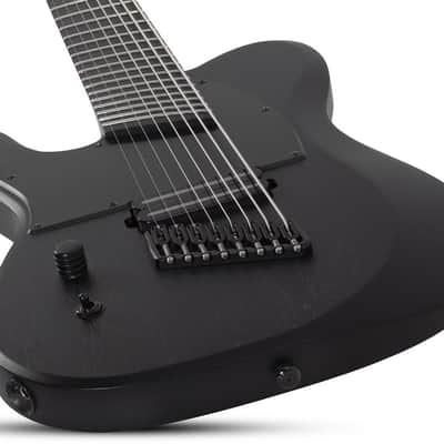Schecter PT-8 MS Black Ops LH - Satin Black Open Pore (625) image 4