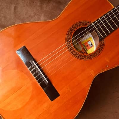 Flamenca classic vintage guitar, Suspiro modèle 100, luthier J.B. Perez, Valencia, 1970, Spain image 3
