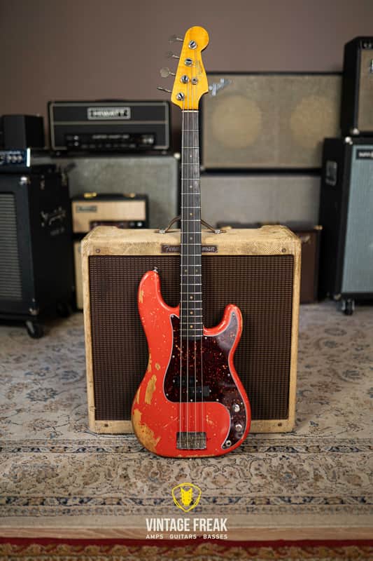 Fender Precision Bass 1964 - Fiesta Red image 1