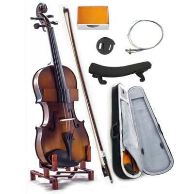 NEW Solid Maple Spruce Fiddle Violin 1/4 Size w Case Bow Rosin String image 1