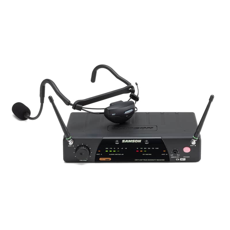 Samson AirLine 77 AH7 Wireless Fitness Headset Microphone System (K2 Band) image 1