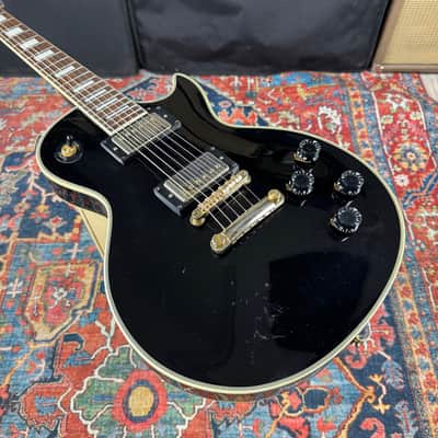*Video* Fernandes/Burny RLC-55 Les Paul Custom Black - 1998 image 6