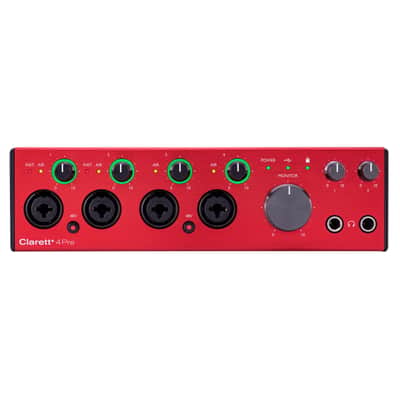 Focusrite Clarett+ 4Pre 18-In / 8-Out USB Audio Recording Interface image 1