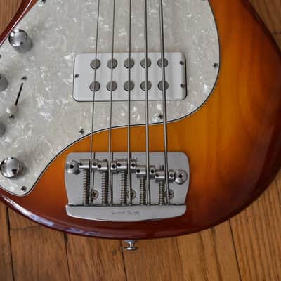 Left Handed Ernie Ball Music Man Stingray 5 String image 4