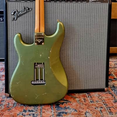 🔥 Fender Custom Shop Todd Krause Master Design 50's Stratocaster Moss Green 2014 - RARE image 3
