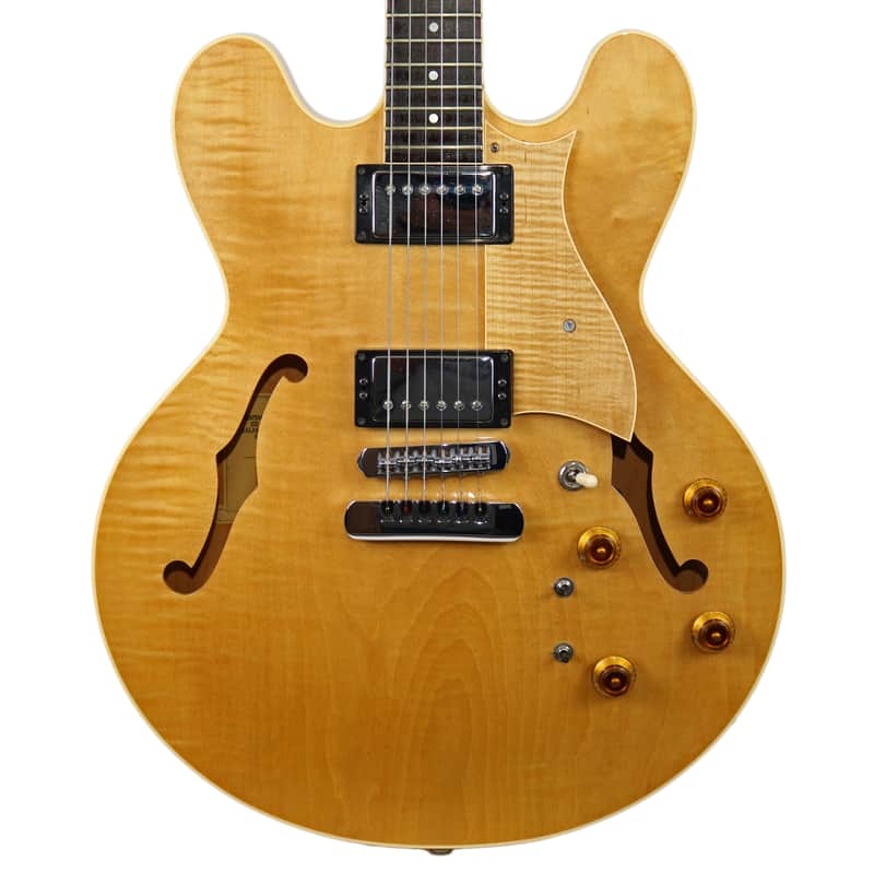 1997 Heritage H-535-VV Semi-Hollow Electric Guitar Antique Natural image 1