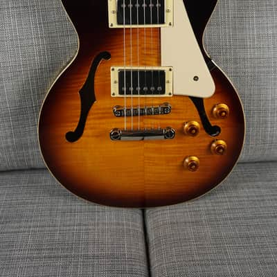 Epiphone Gibson Les Paul ES Hollow Body 1999 Dark Burst Rare Finish Solid image 15