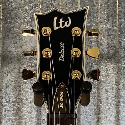 ESP LTD EC-1000 Fluence Black Guitar & Case #0051 Used image 4