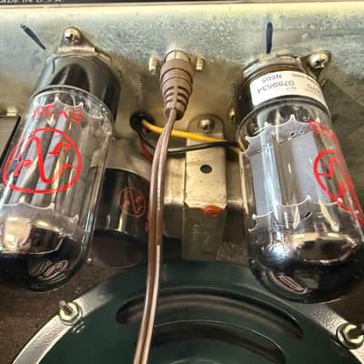 Fender Champ Silverface 6 watt Tube Combo Amp 1981 - Re-Capped, Tubed, + Jensen Mod Speaker + orig speaker + Cover image 16