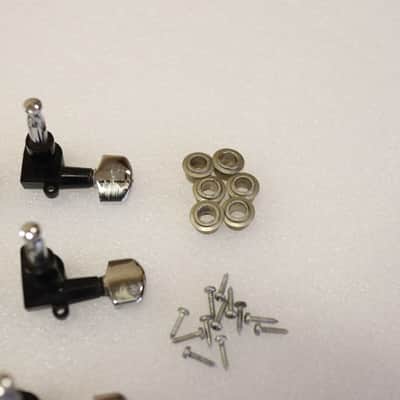 Rare Schaller Offset 3x3 Tuners Chrome Plastic Vintage 70's guitar W. Germany image 8