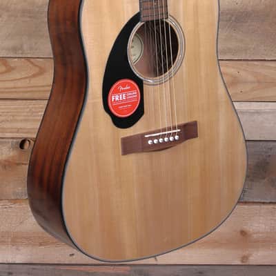 Fender CD-60S Left-Handed Acoustic Guitar Natural image 1