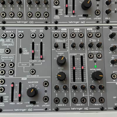 Behringer System 100 Clone with TipTop Audio Mantis Case and Carry Backpack System 100 Full Build 2025 - Gray image 12