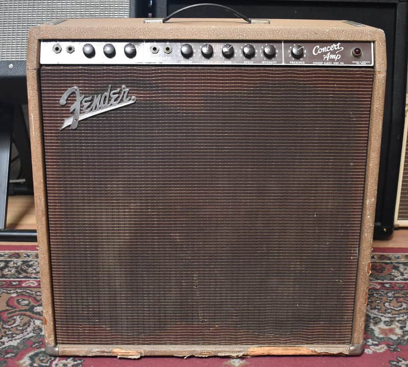 1960 Fender 5G12 Concert 4x10" Combo Amplifier Brownface Pre-CBS image 1