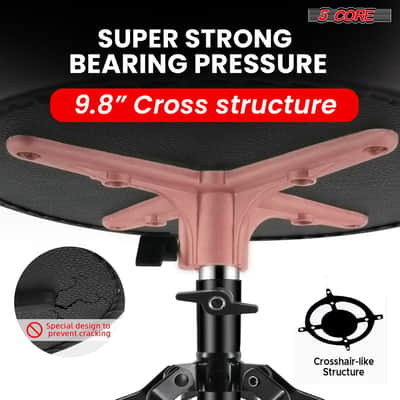 5 Core Drum Throne 3" Padded Drum Seat Height Adjustable Drumming Chair for Practice and Performance image 6