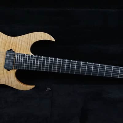 Bernie Rico junior (jr.) Hesperian 727 7 string 2012 natural oiled finish image 3