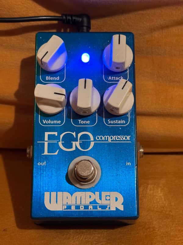 Wampler Ego Compressor V1 (Large Logo) 2010s - Blue image 1