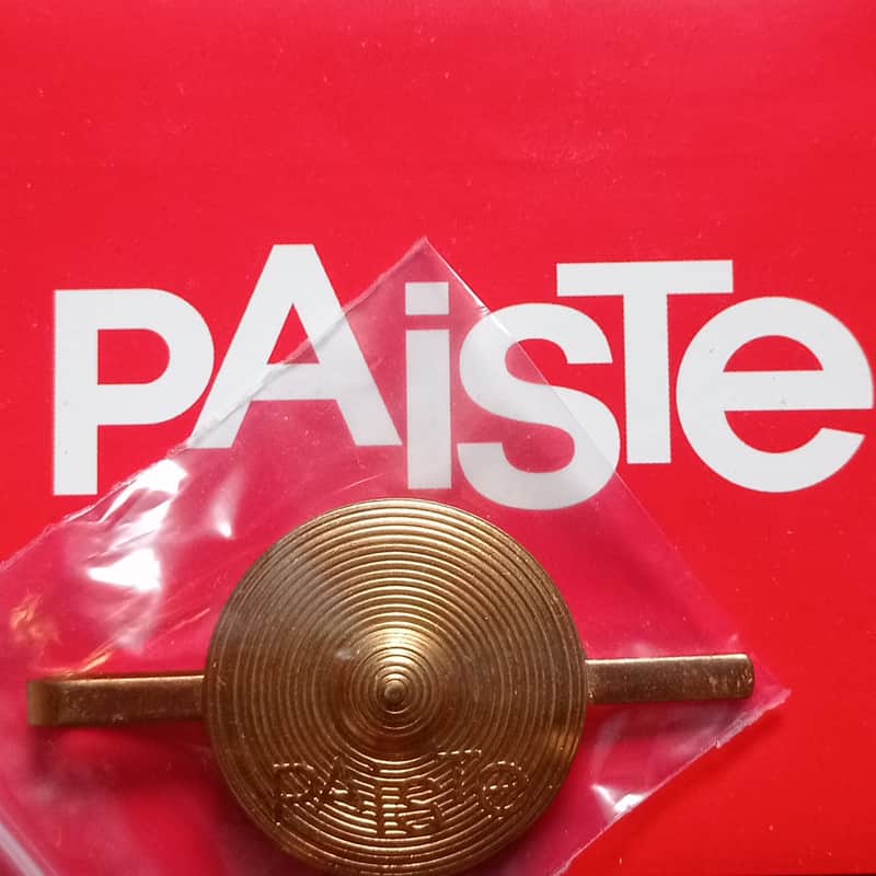 Paiste Rare, Collectable, Vintage top tie clip "gold coloured" 70s-80s  - Brass ( "Gold") image 1