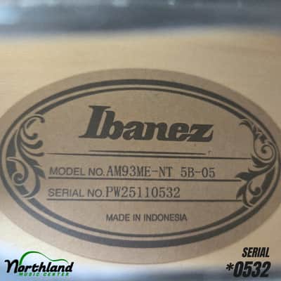 Ibanez AM93MENT Artcore Expressionist Hollow Body Guitar - Natural - *0532 image 7