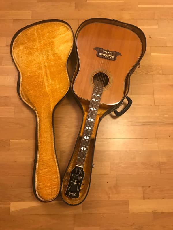 TERADA FW504 acoustic guitar from the 70's MIJ Made in Japan Gibson Dove Copy + Case image 1