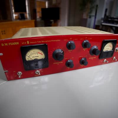 D.W. Fearn VT-2 Dual Channel Tube Mic Preamp 2004 - Red image 5