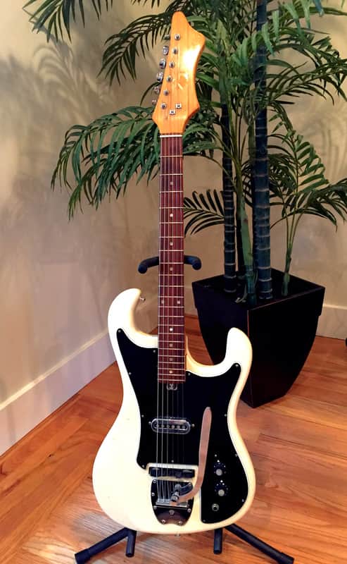 Pleasant-Kawai "MIJ" Bison Style 1 Pickup 1966 White image 1