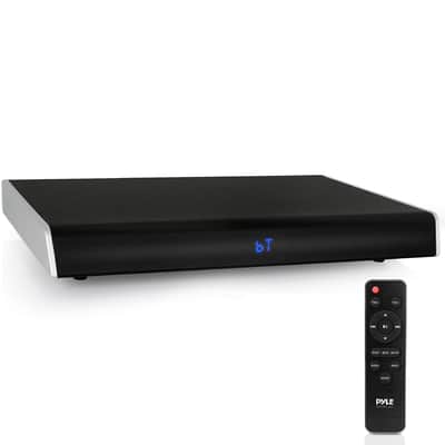 Pyle Surround Sound TV Sound Bar - Bluetooth Compatible Wireless Soundbar For TV w/ Built in Subwoofer Speaker - Television Sound Bar System w/ LCD/Optical Audio/RCA/AUX/USB/Coaxial PSBV620BT image 1