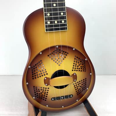 National Resophonic Triolian Concert Ukulele, 2020- RARE Headstock Shape image 5