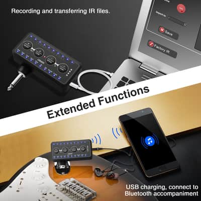 LEKATO Wireless Multi-effects Guitar Headphone Amplifier IR Cabinet Simulations image 4