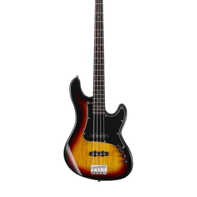 Cort GB34JJ 4-String Electric Bass, JJ Pickups, 3 Tone Sunburst image 1