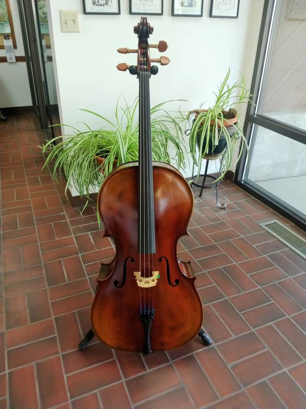 New Cedar Music Model CD 4/4 Full Size Cello - Oil Varnish with Bow, Rosin, Bag and Warranty image 1