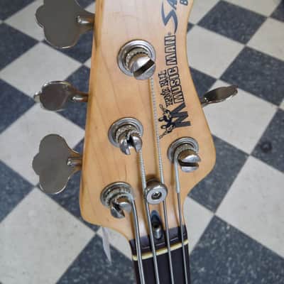 1985 1986 Music Man Sabre Unlined Fretless Trans Green image 4