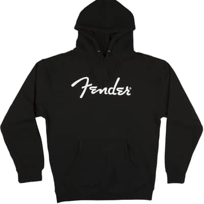 Genuine  Fender® Spaghetti Logo Hoodie, Black, Size Large MODEL # 9113017506 image 1