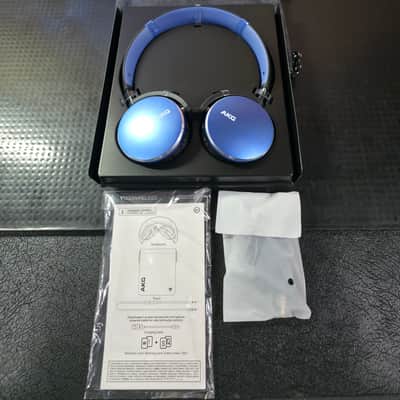 AKG Y500 On Ear Foldable Wireless Bluetooth Headphones - Blue image 6