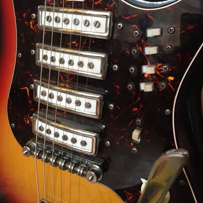 Teisco 4 Pickup 60's Sunburst image 4