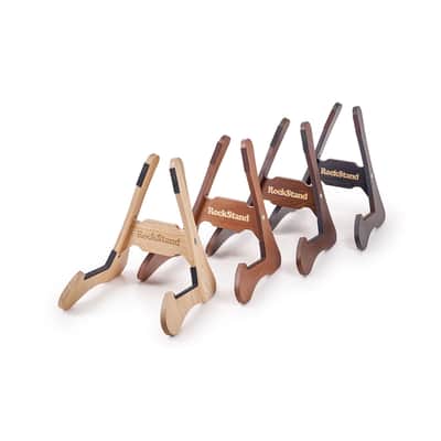 RockStand Wood A-Frame Stand - Acoustic Guitar & Bass - Dark Brown image 6