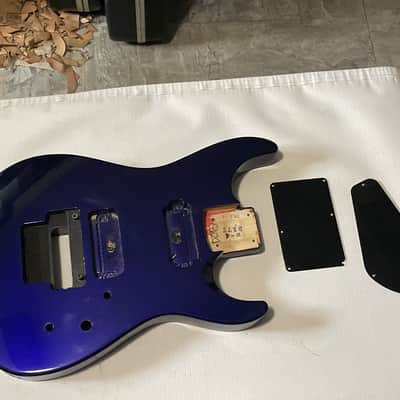 1999 Made in Japan Jackson DR7 Dinky 7 String Purple Guitar Body Floyd Ready