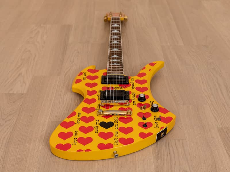 Burny Mockingbird MG-145S HY Hide X Electric Guitar Yellow | Reverb