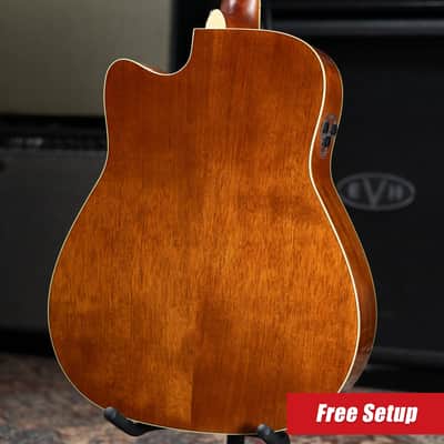Yamaha FGC-TA Transacoustic Cutaway Acoustic/Electric Guitar - Vintage Tint image 2