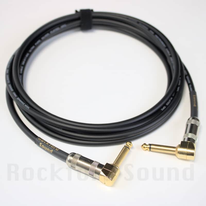Van Damme XKE Pro Classic Guitar Cable | 15 FT | Right to Right Gold Plugs image 1
