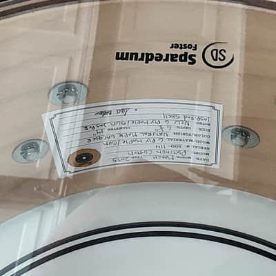 Scott’s Custom Drums Platinum 6 1/2”x14” snare drum 6 ply maple/gum shell 2025 - Natural wood lacquer image 8