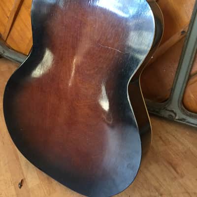 Egmond Antoria 1960s Jazz Archtop Antique Natural Acoustic Guitar image 5