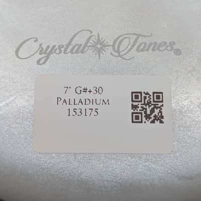 Crystal Tones 7" Palladium Quartz Crystal Singing Bowl (G#4+30) image 2