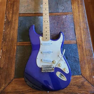 Fender Strat Std MIM SSS 2000 w/bag- blue image 3